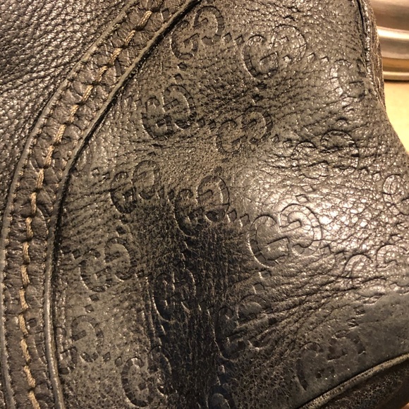 Gucci black leather vintage handbag - Picture 2 of 8